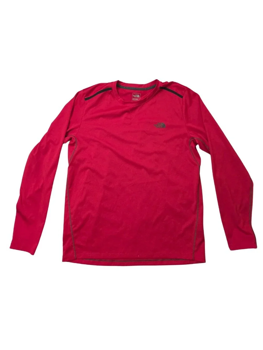 The North Face FlashDry XD Long Sleeve Shirt Mens M Red Athletic Hiking Camping